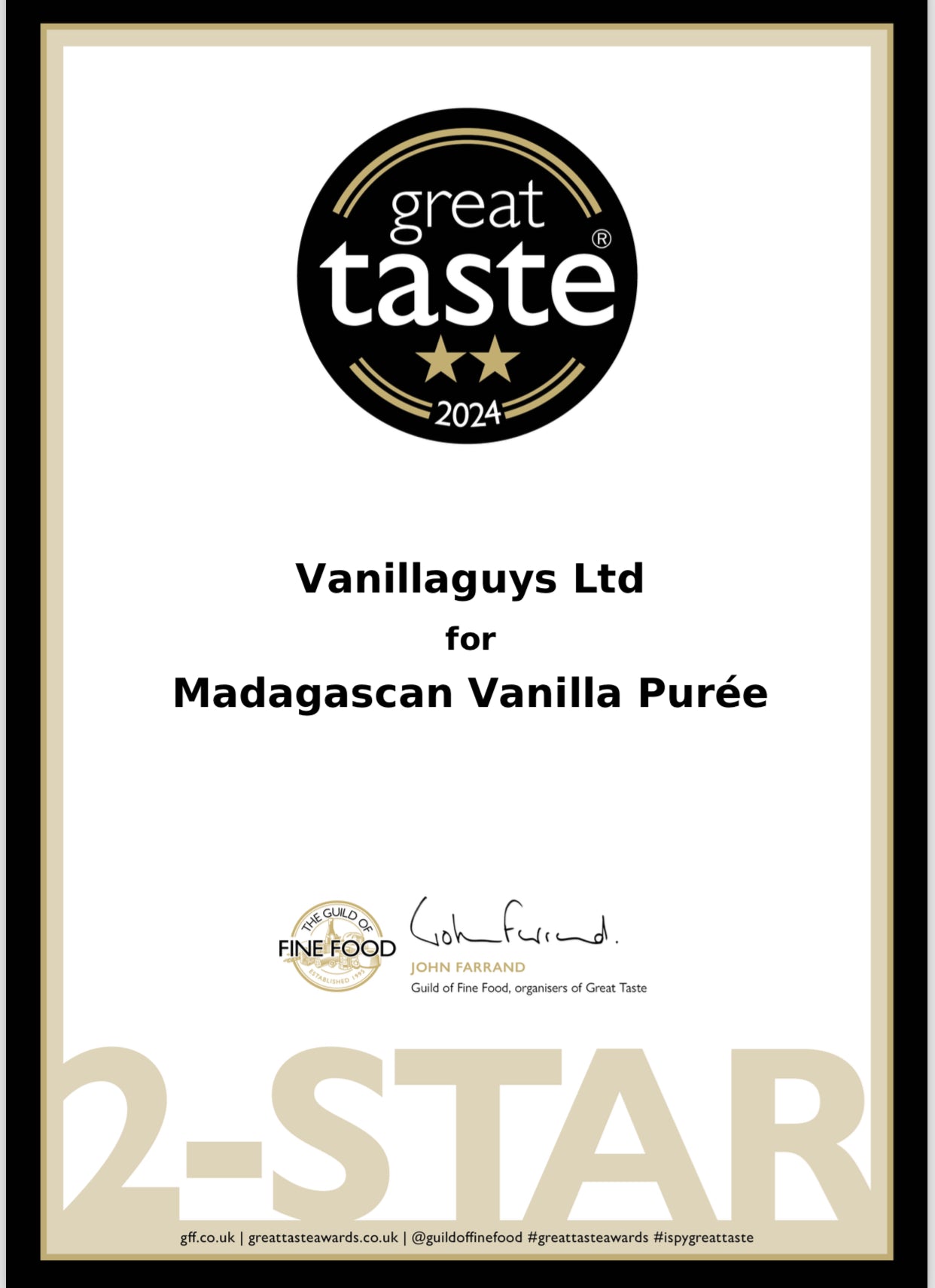 1300g Madagascan Vanilla Purée